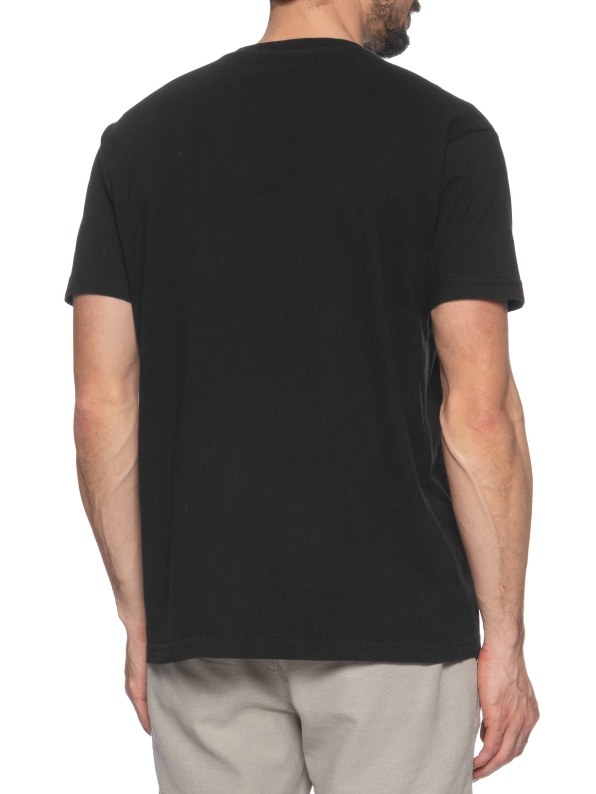 Camiseta Masculina Vintage Rio Photo Manga Curta Preto Osklen