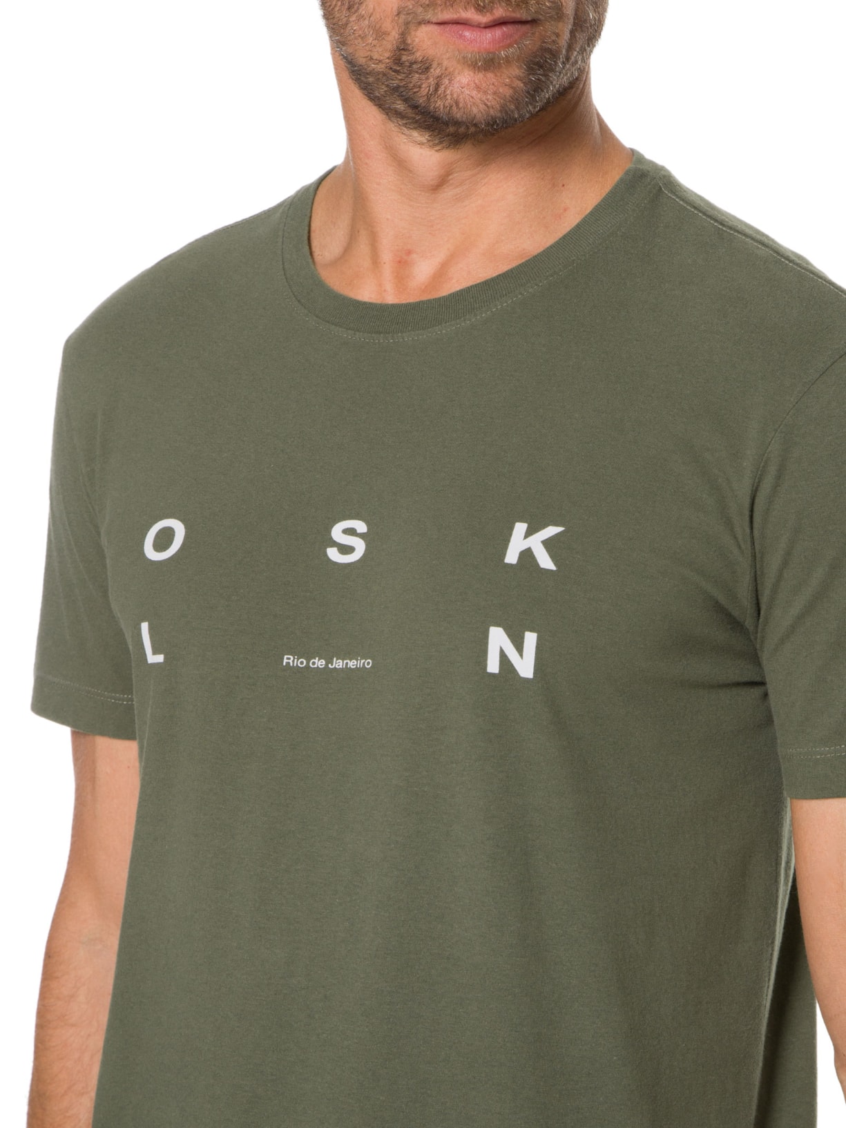 Camiseta Masculina Vintage Rj Verde Osklen