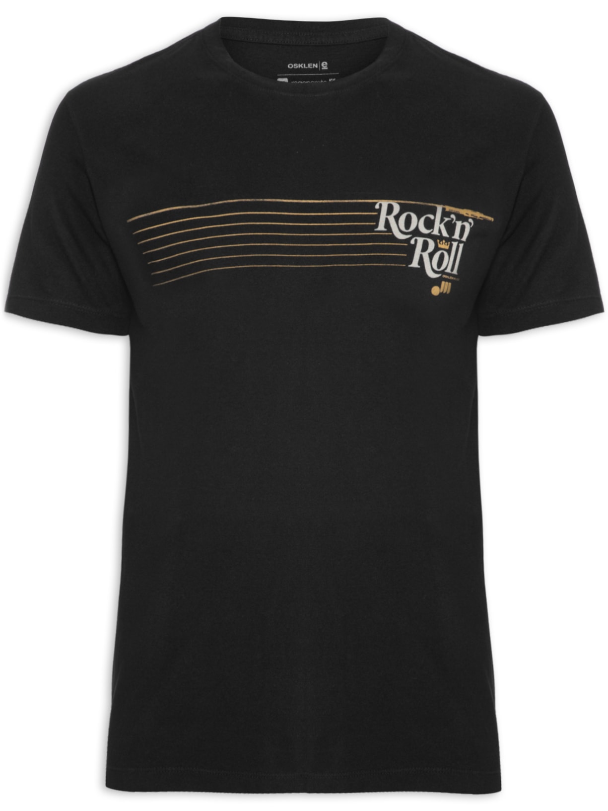 Camiseta Masculina Vintage Rock Strings - Preto