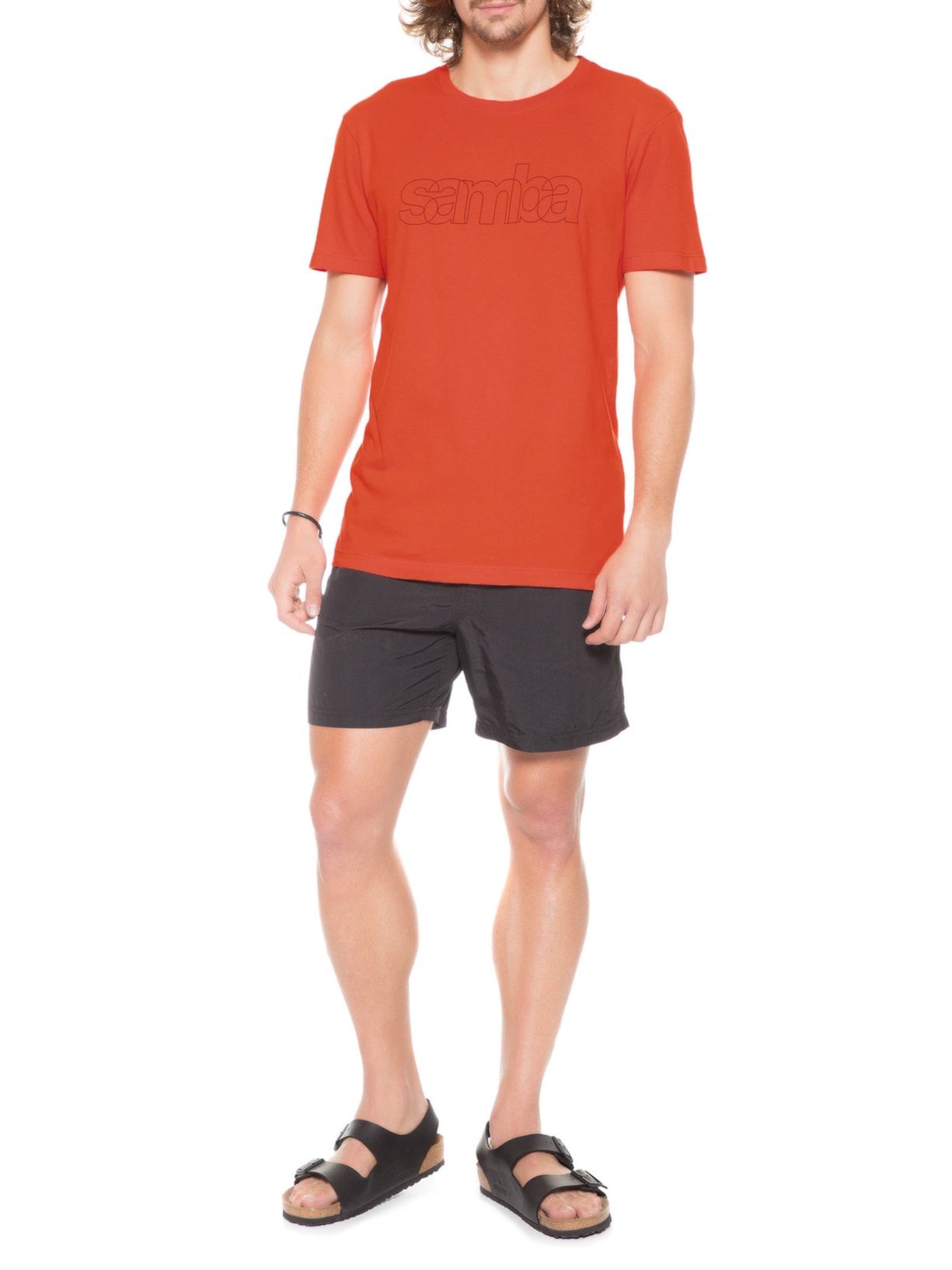 Camiseta Masculina Vintage Samba Linha Laranja Osklen