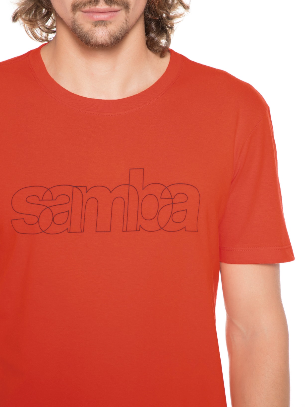 Camiseta Masculina Vintage Samba Linha Laranja Osklen