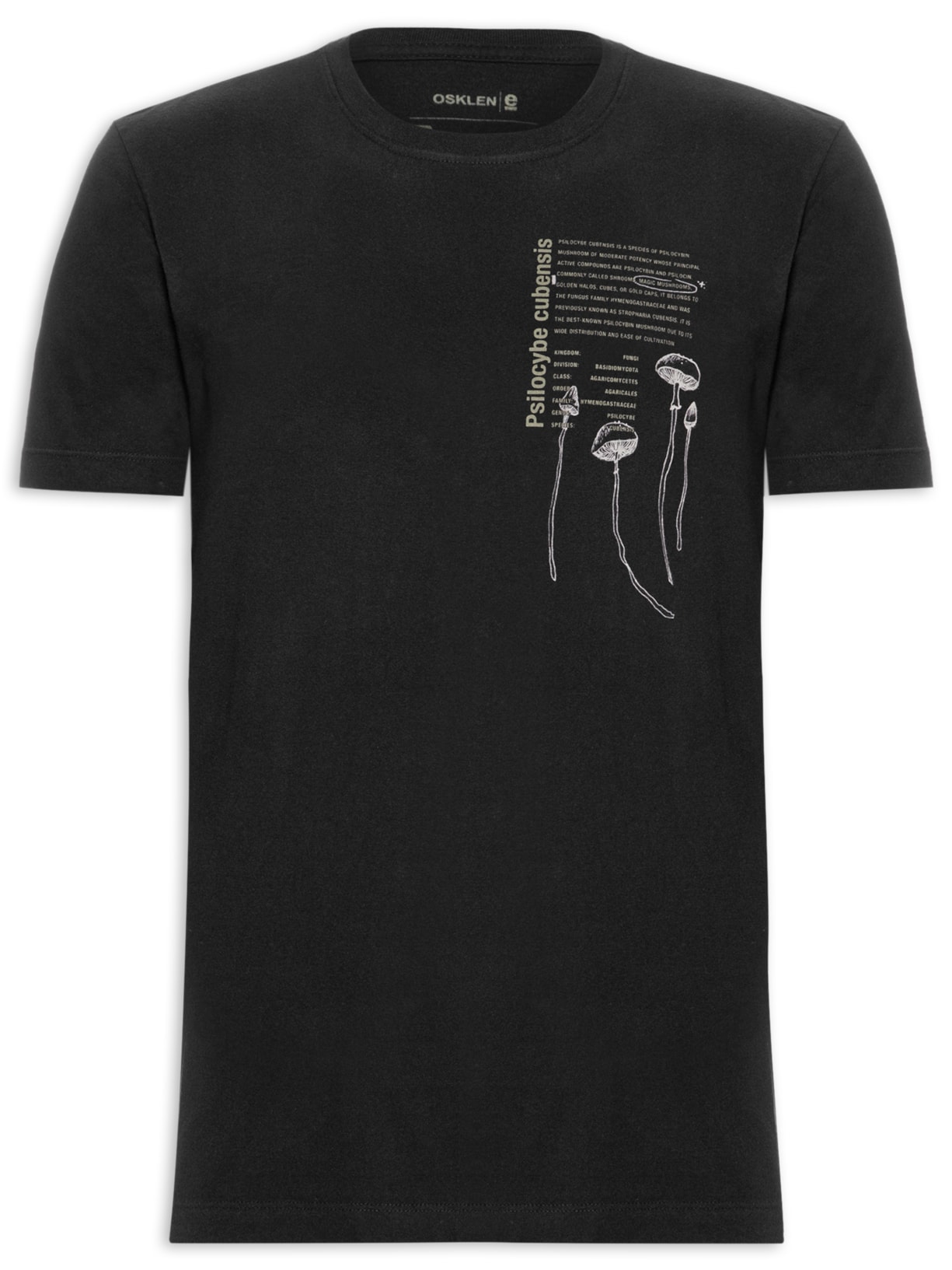 Camiseta Masculina Vintage Shrooms - Preto