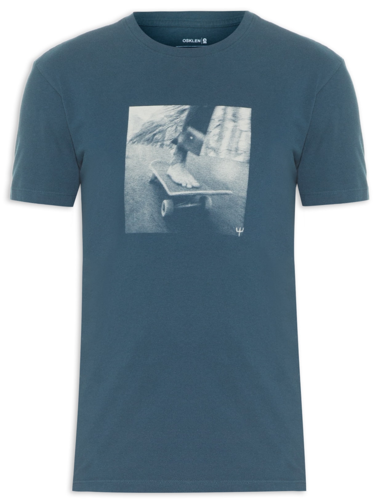Camiseta Masculina Vintage Skating Foot - Azul