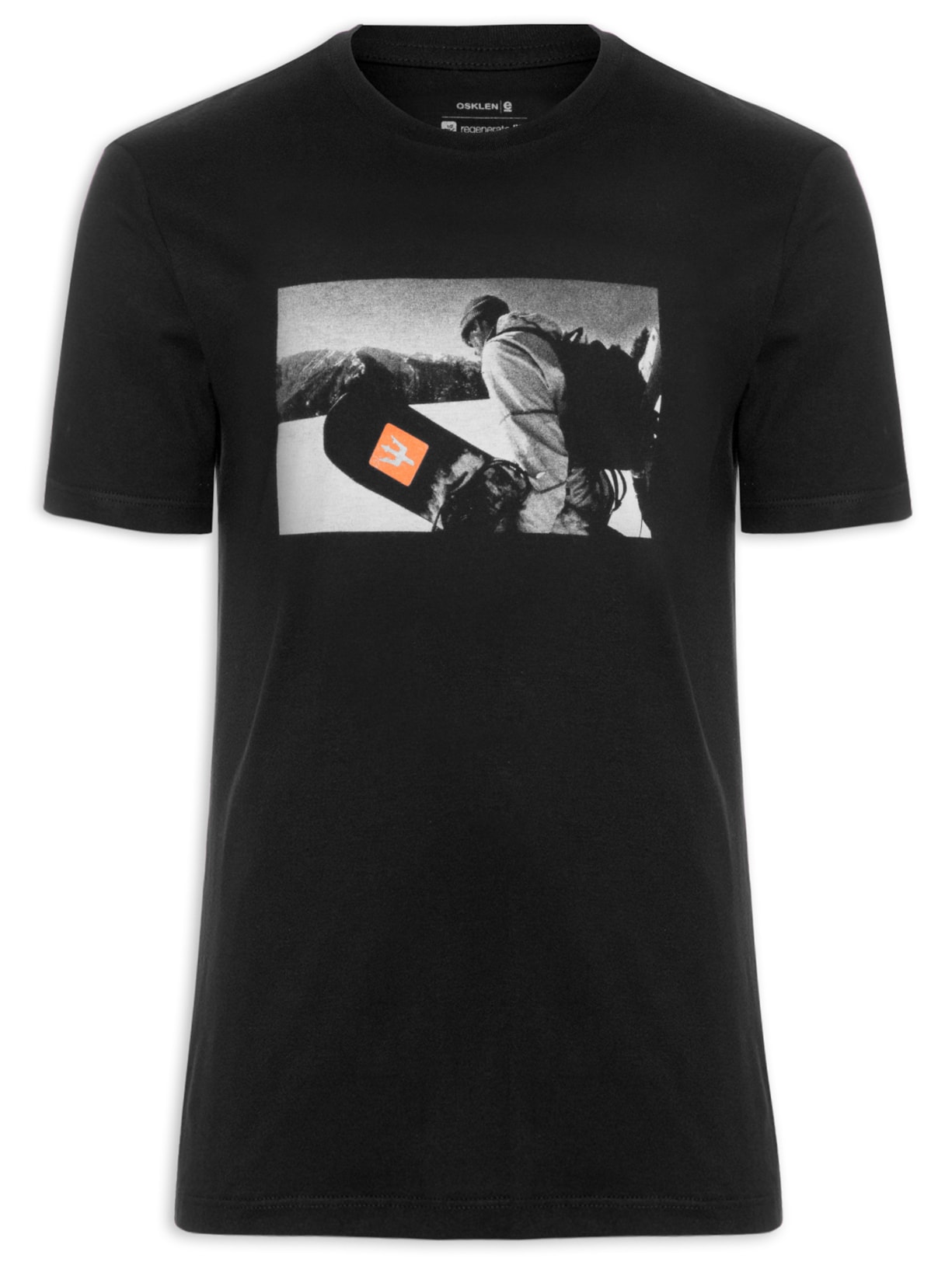 Camiseta Masculina Vintage Snow Classic - Preto