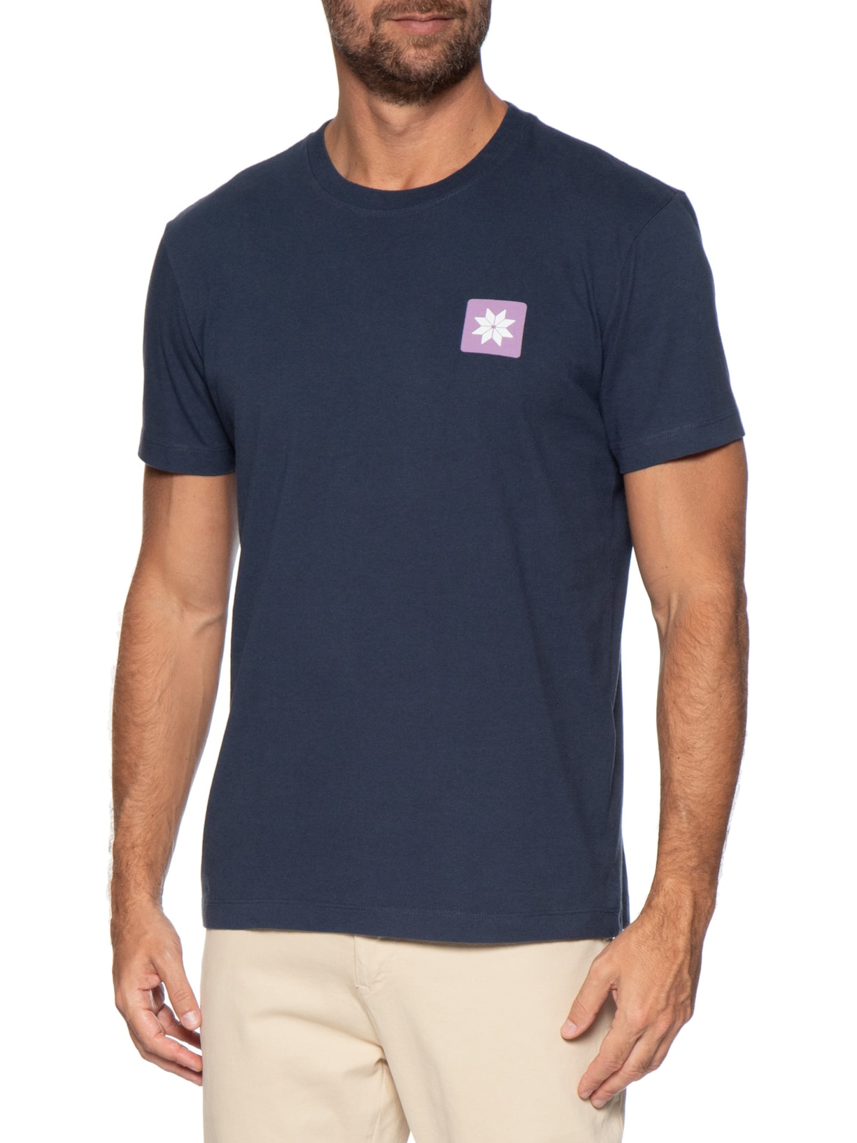 Camiseta Masculina Vintage Snow Icon Azul Osklen