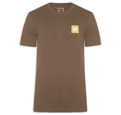 Camiseta Masculina Vintage Snow Icon - Marrom