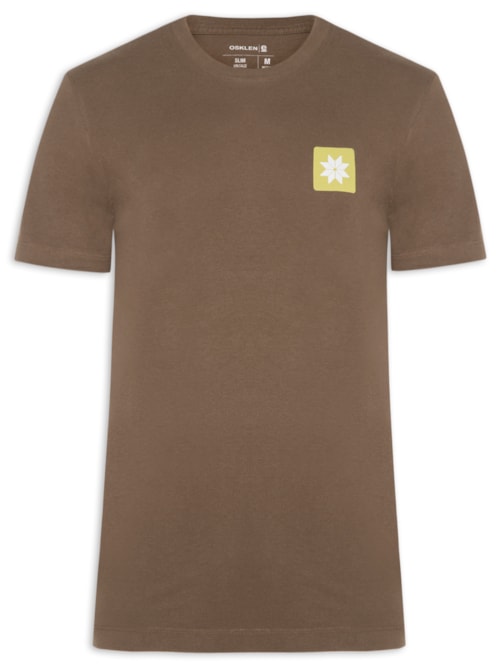 Camiseta Masculina Vintage Snow Icon - Marrom
