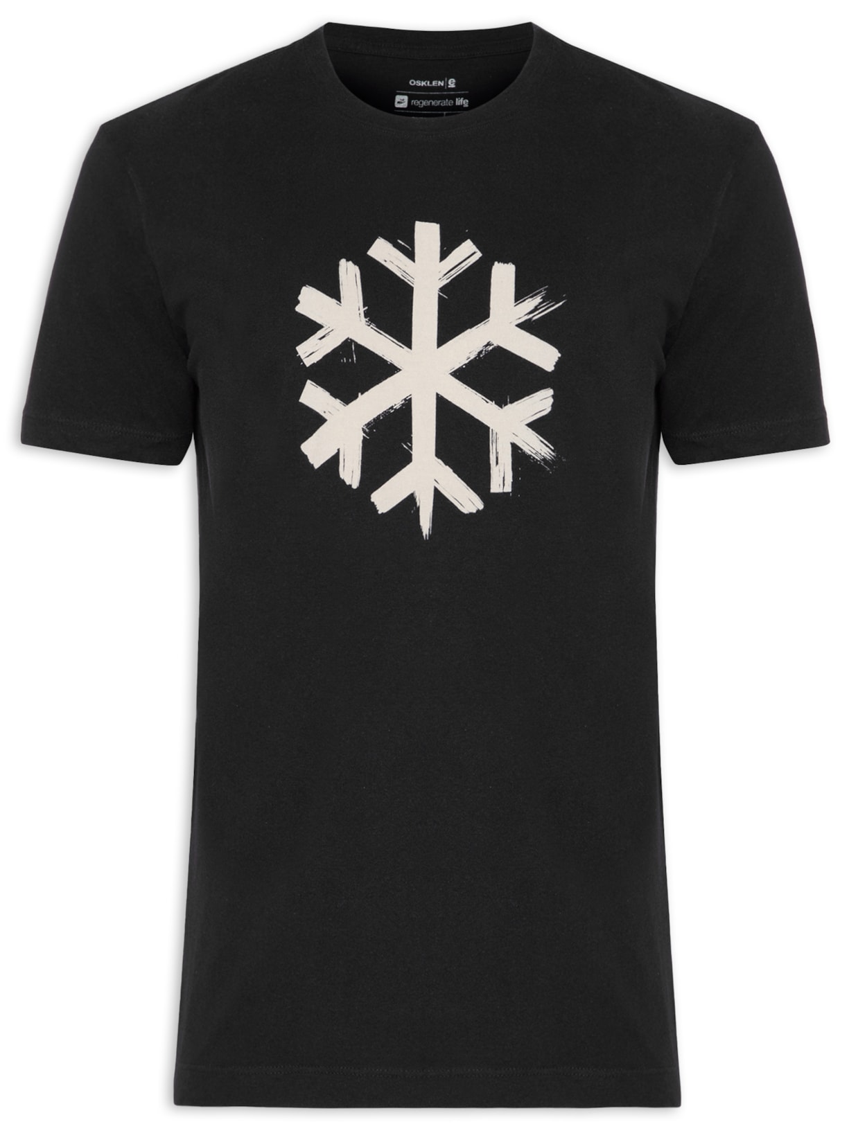 Camiseta Masculina Vintage Snow Sketch 02 - Preto