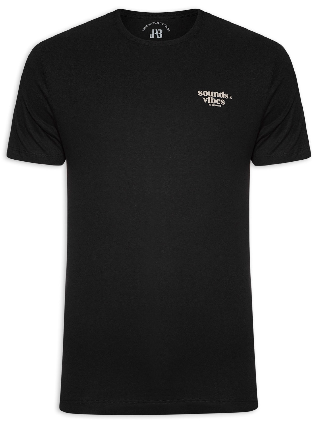 Camiseta Masculina Vintage Sound Vibes - Preto