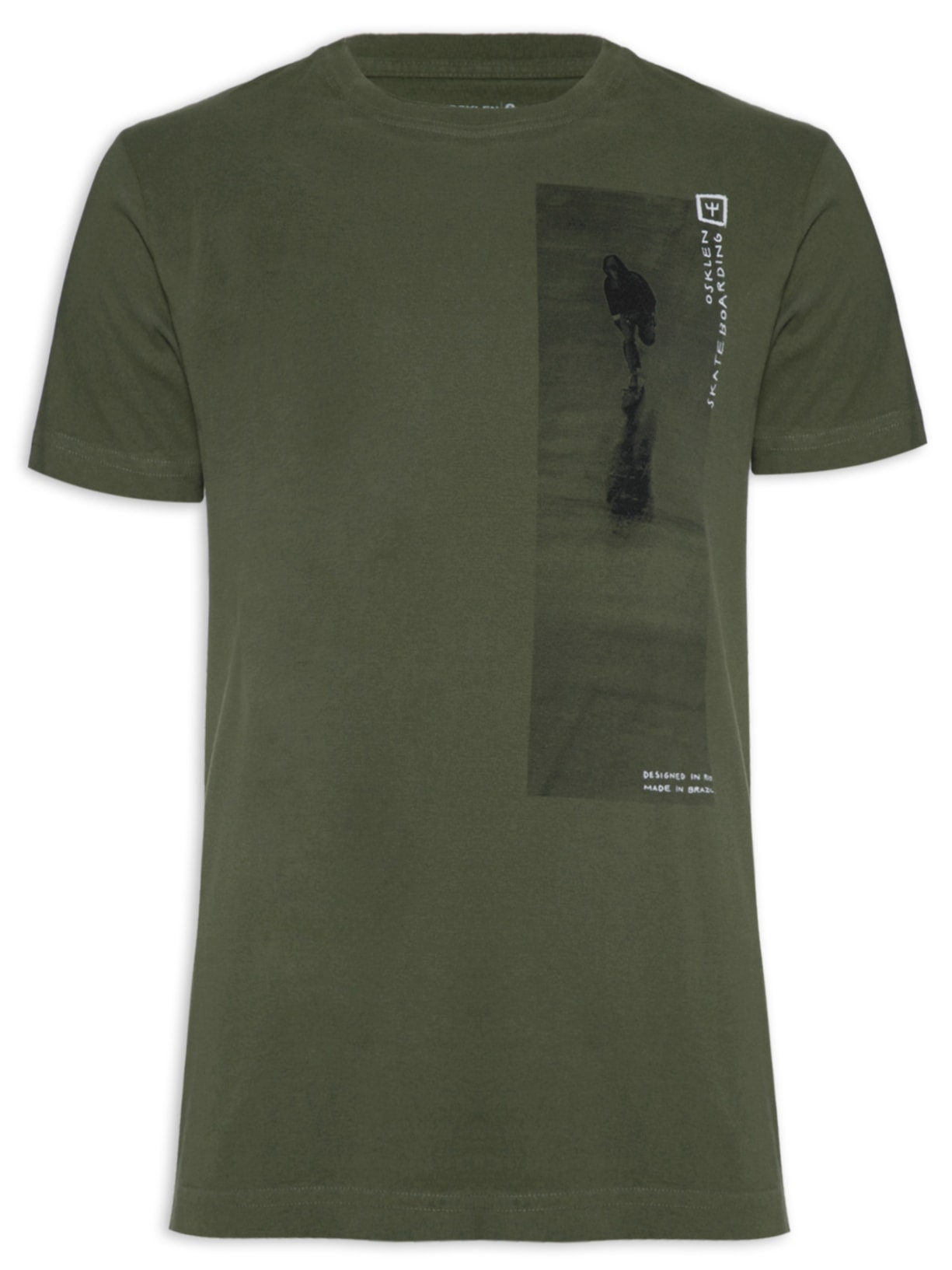 Camiseta Masculina Vintage Street Sk8 - Verde