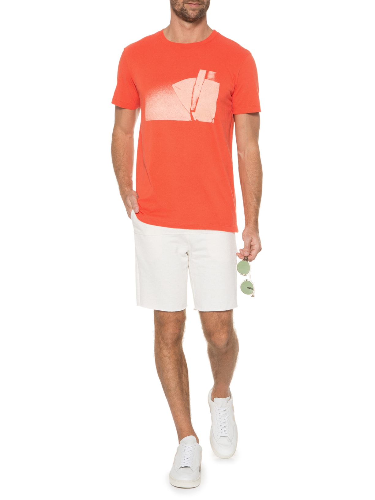 Camiseta Masculina Vintage Surfer Laranja Osklen