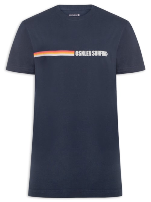 Camiseta Masculina Vintage Surfing Colors Regenerate Life - Azul