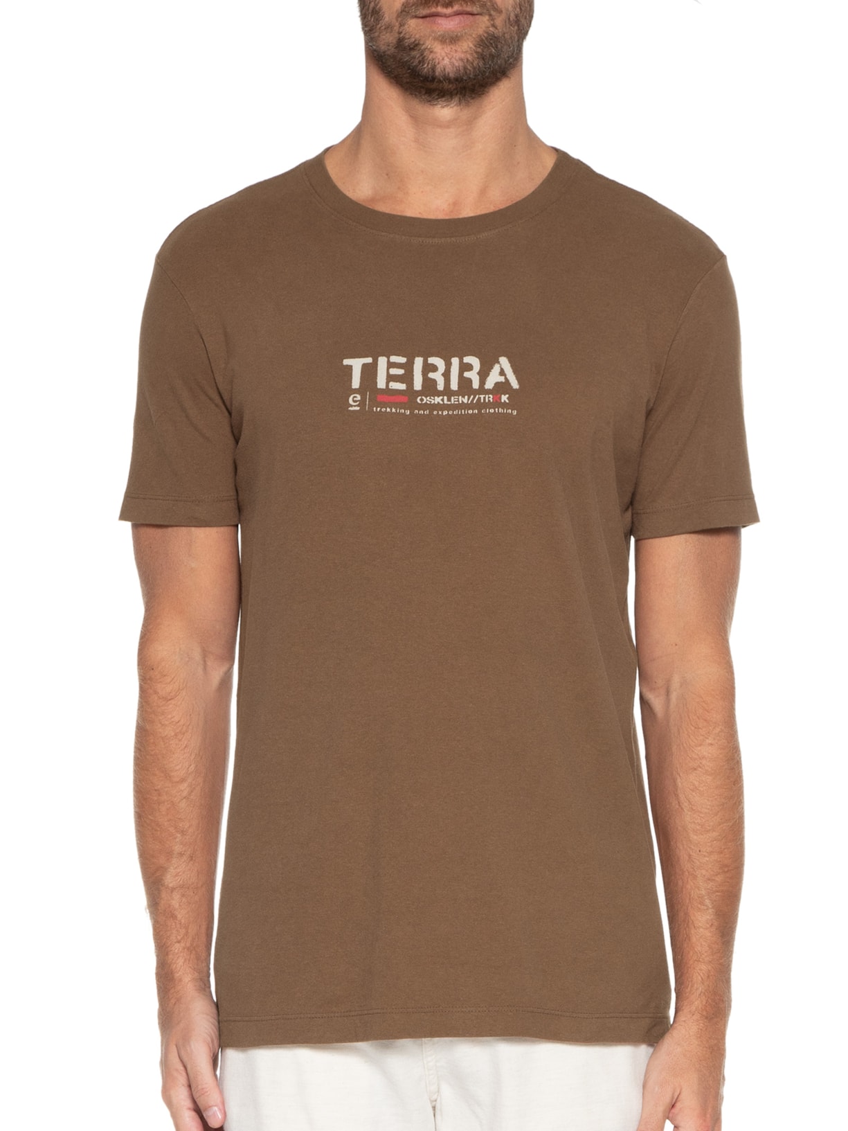 Camiseta Masculina Vintage Terra Marrom Osklen