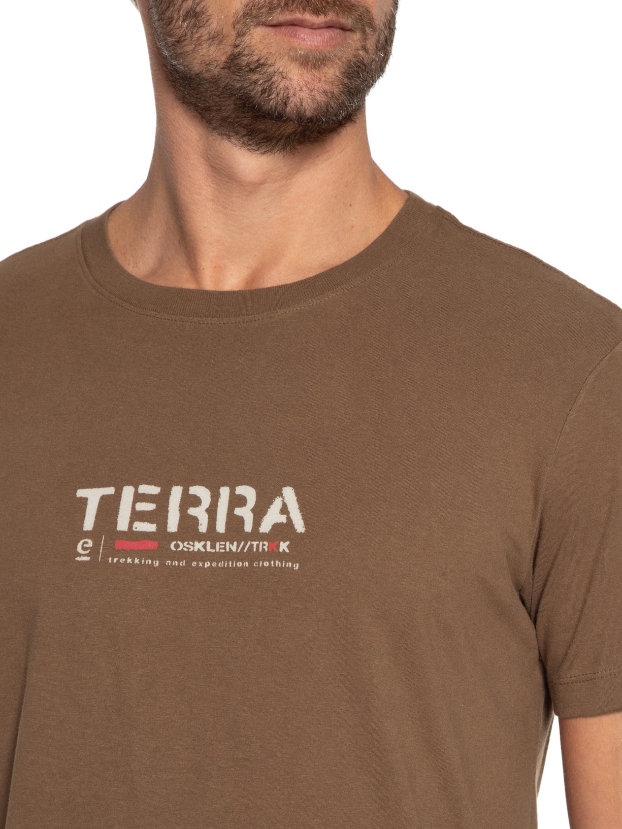 Camiseta Masculina Vintage Terra Marrom Osklen