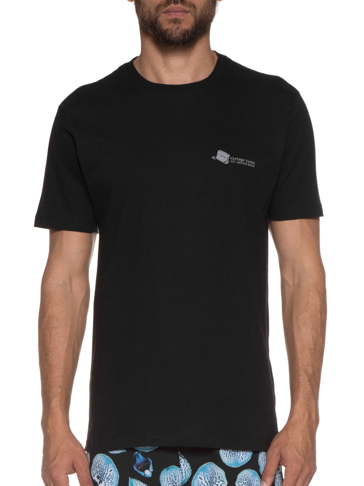 Camiseta Masculina Vintage Tunes K7 Preto Jab