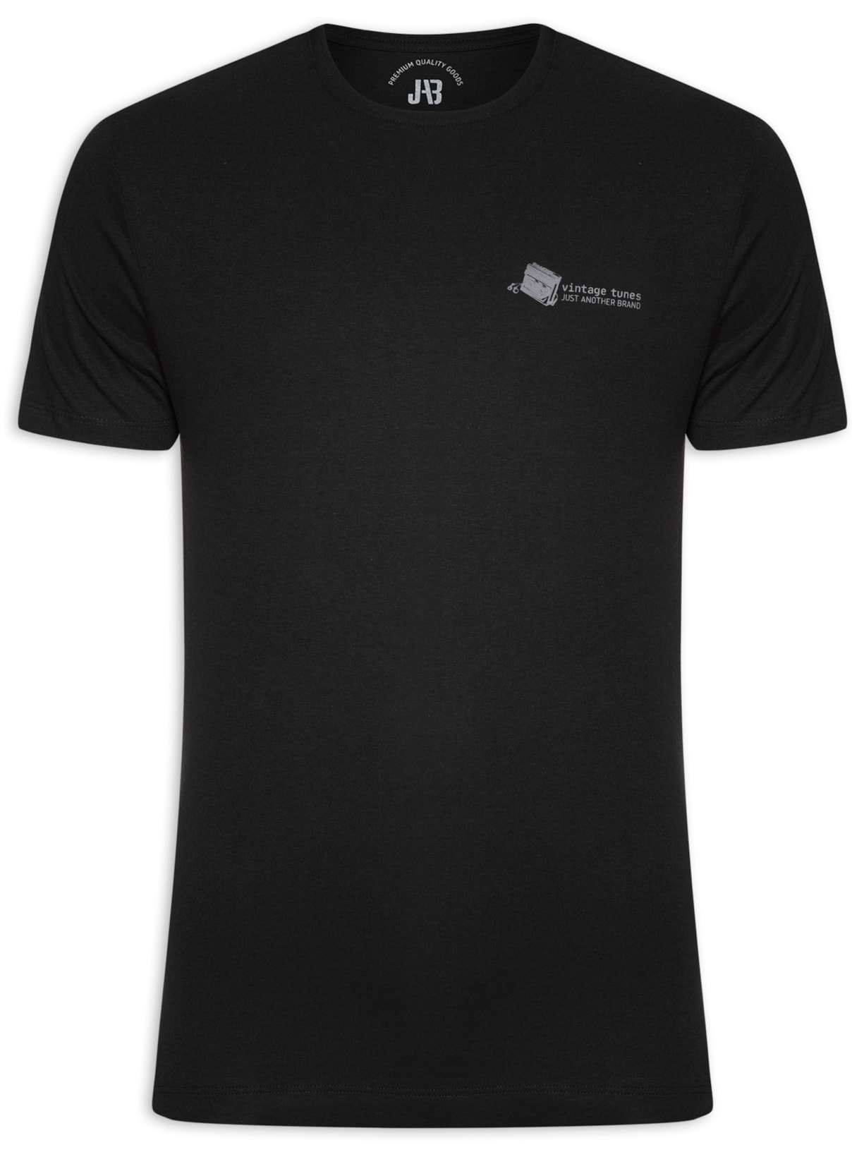 Camiseta Masculina Vintage Tunes K7 - Preto