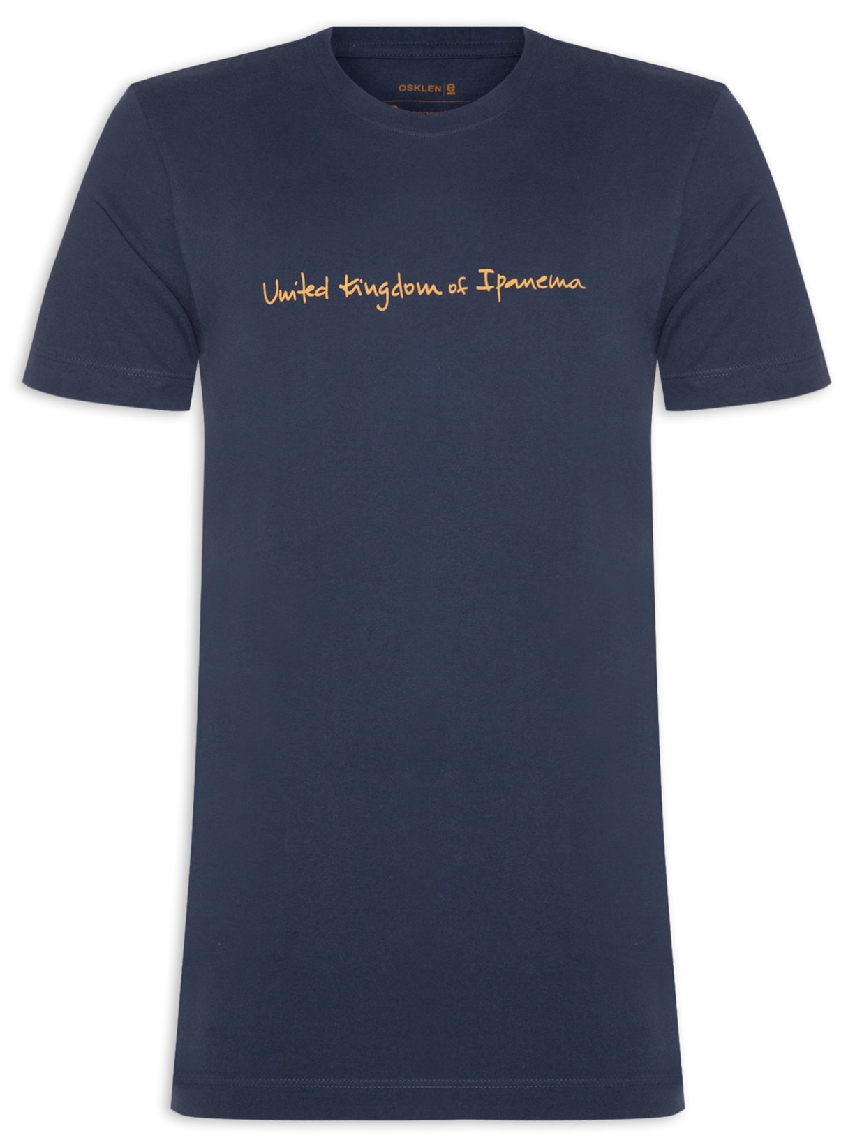 Camiseta Masculina Vintage Uki Handwrite Manga Curta - Azul