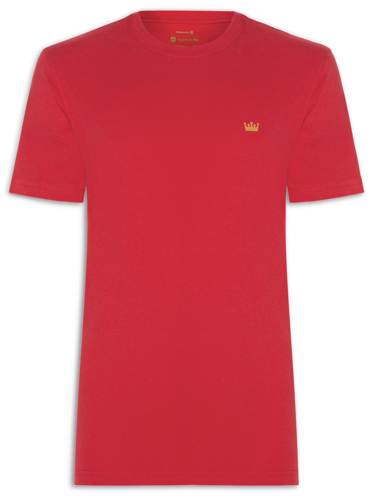 Camiseta Masculina Vintage UKI Poster Manga Curta - Vermelho