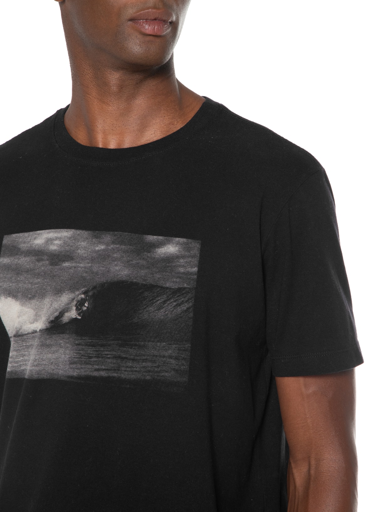 Camiseta Masculina Vintage Vegan Preto Osklen