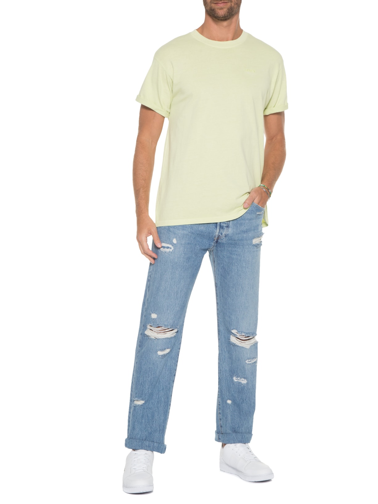 Camiseta Masculina Vintage Verde Levi's