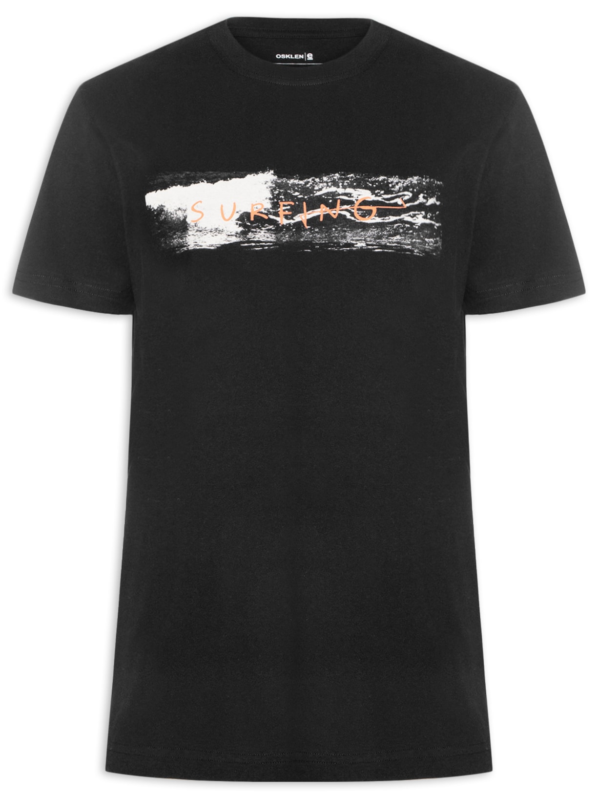 Camiseta Masculina Vintage Waves - Preto