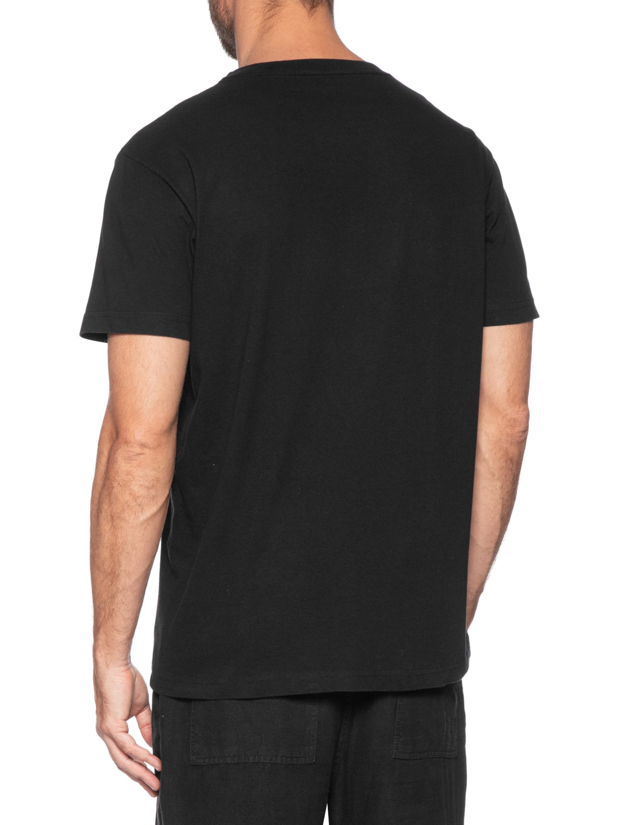 Camiseta Masculina Vintage Waves Preto Osklen