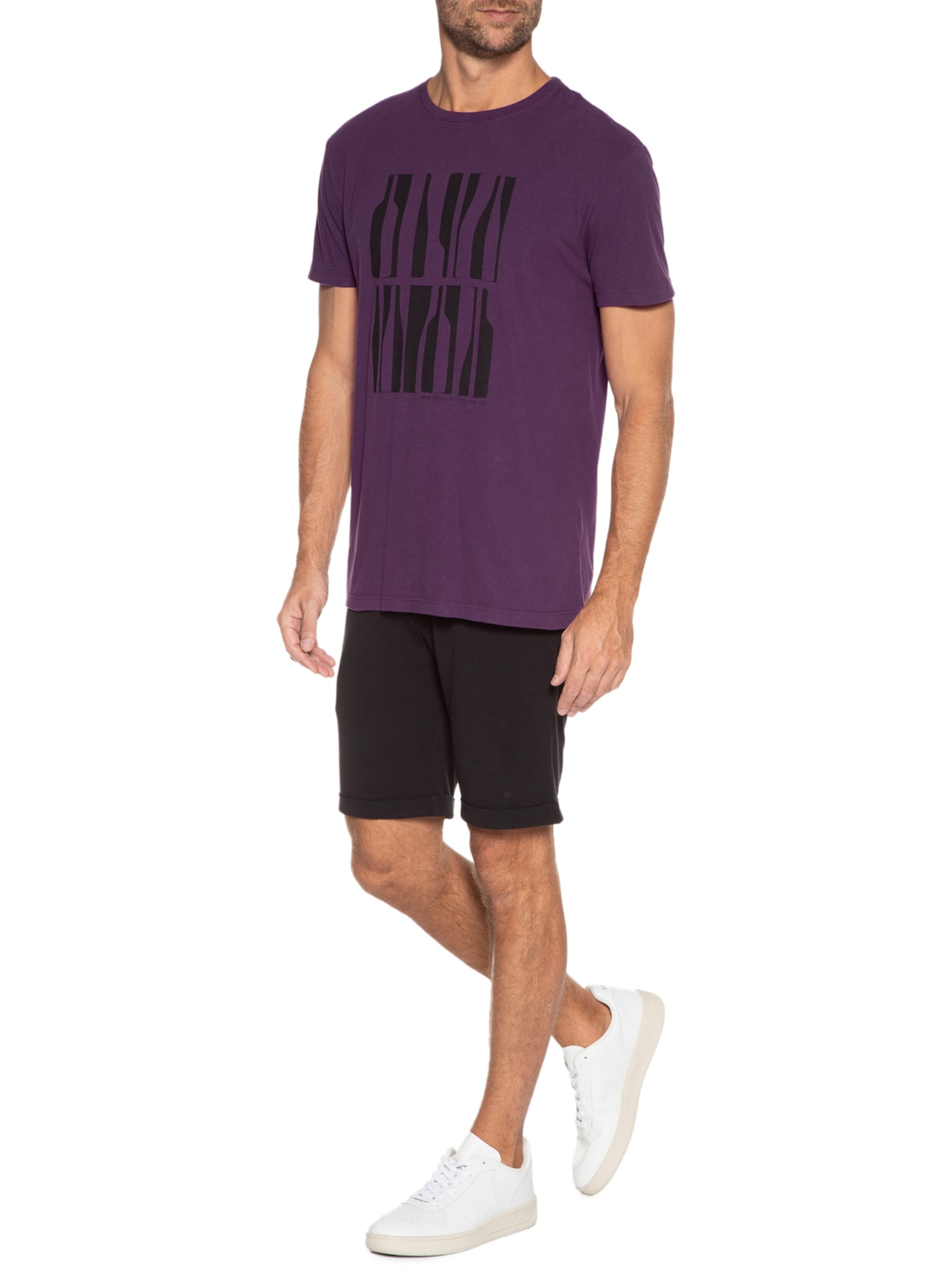 Camiseta Masculina Vis Fins Roxo Foxton