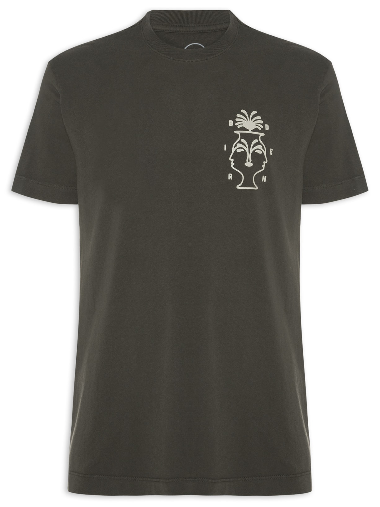 Camiseta Masculina Visages - Marrom