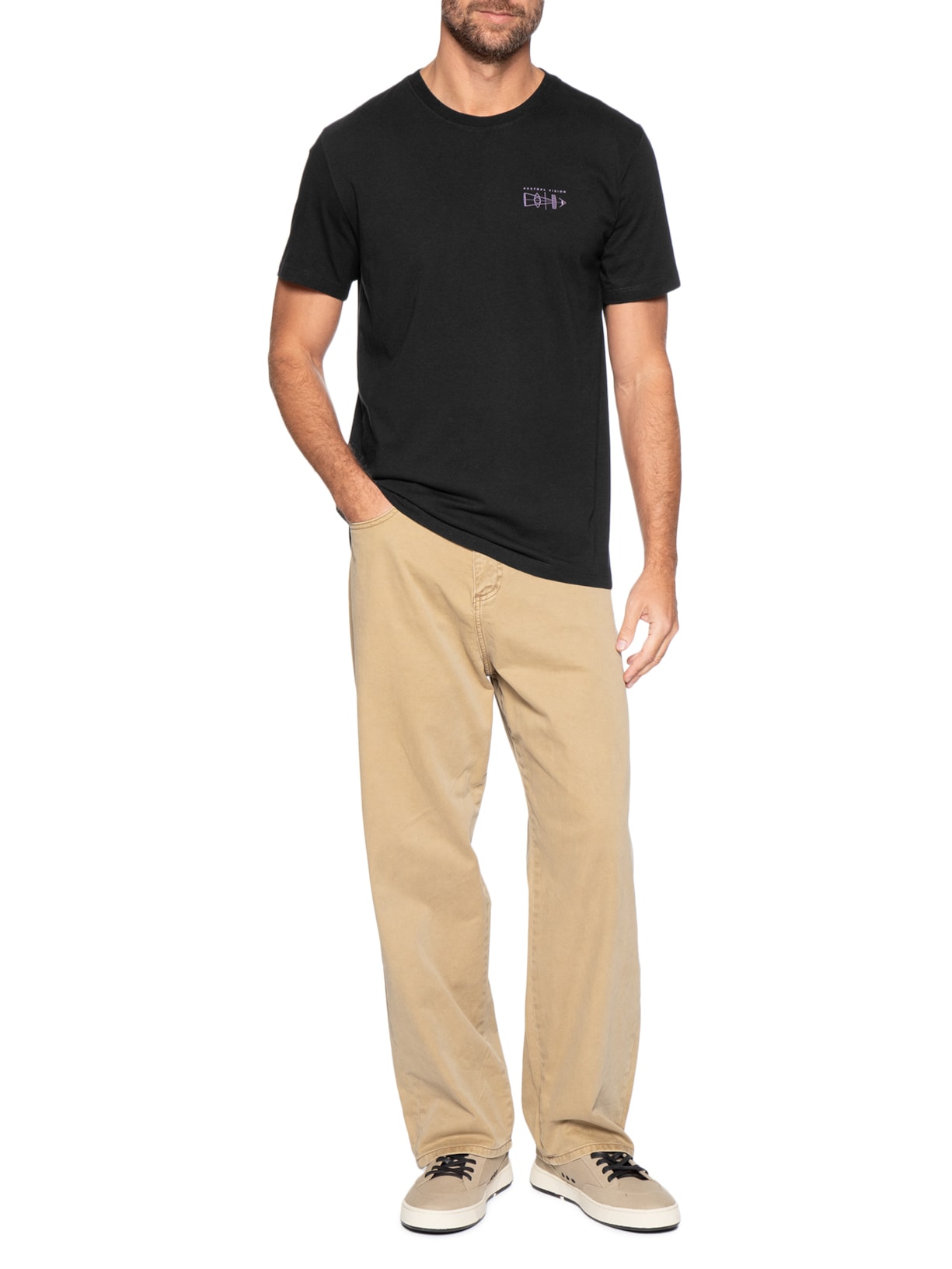 Camiseta Masculina Vision Preto Austral