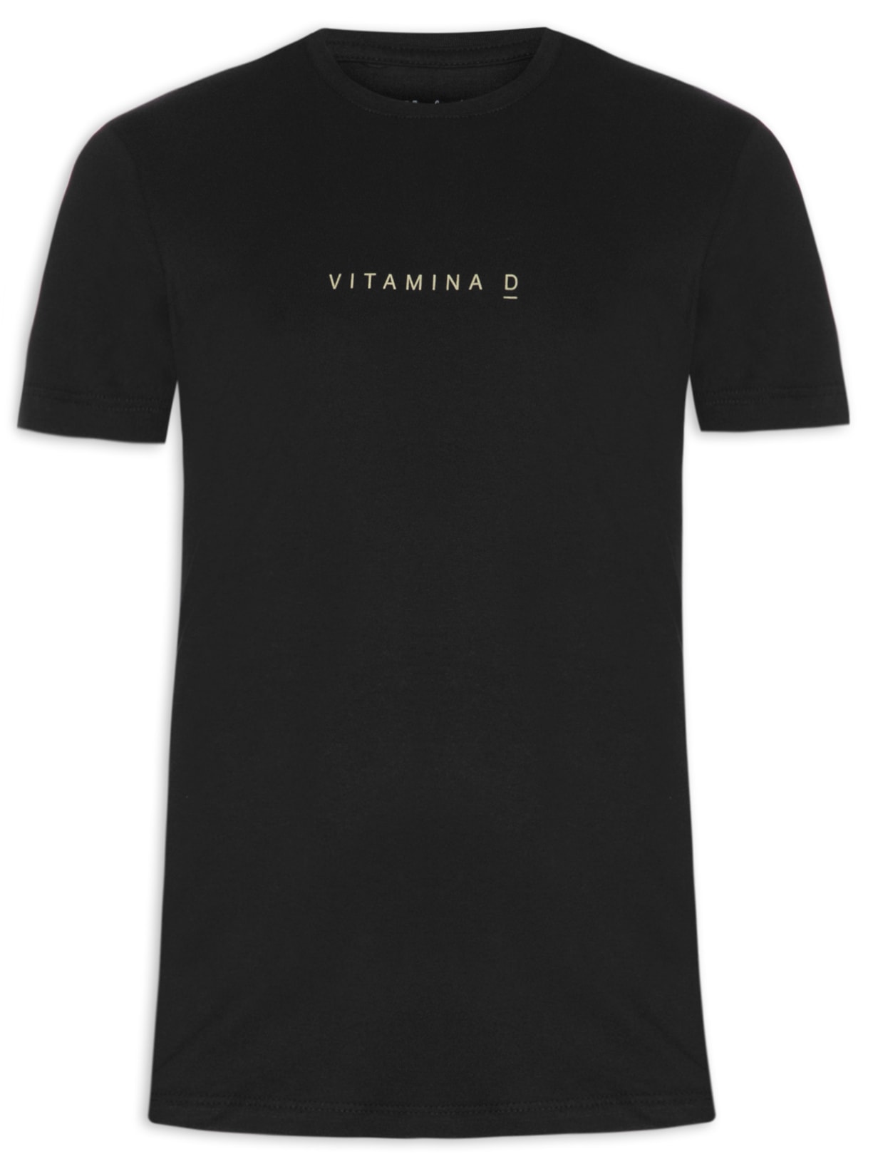 Camiseta Masculina Vitamina D - Preto