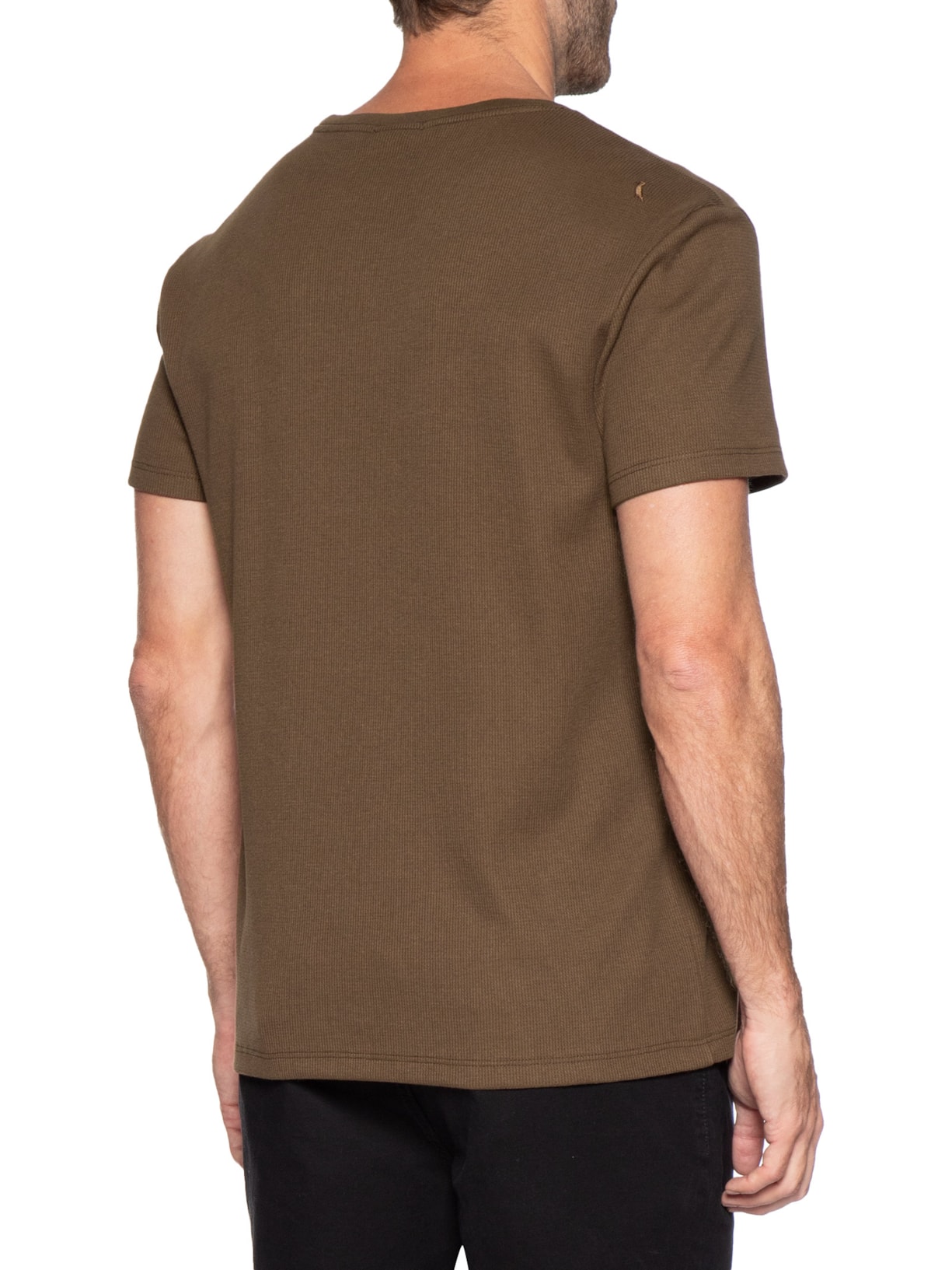 Camiseta Masculina Waffle Marrom Reserva