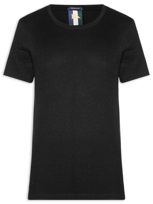 Camiseta Masculina Waffle - Preto