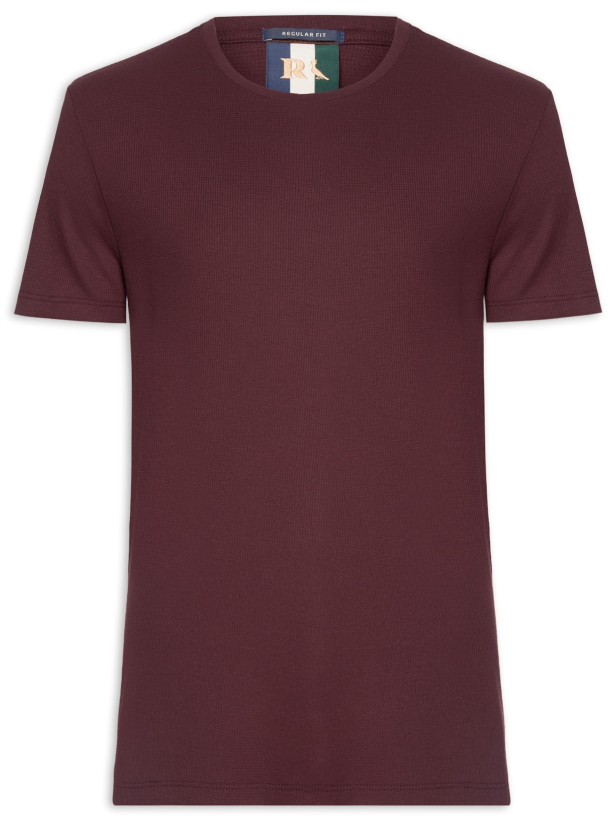 Camiseta Masculina Waffle – Vermelho Reserva