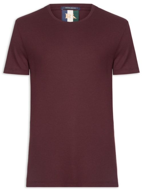 Camiseta Masculina Waffle – Vermelho