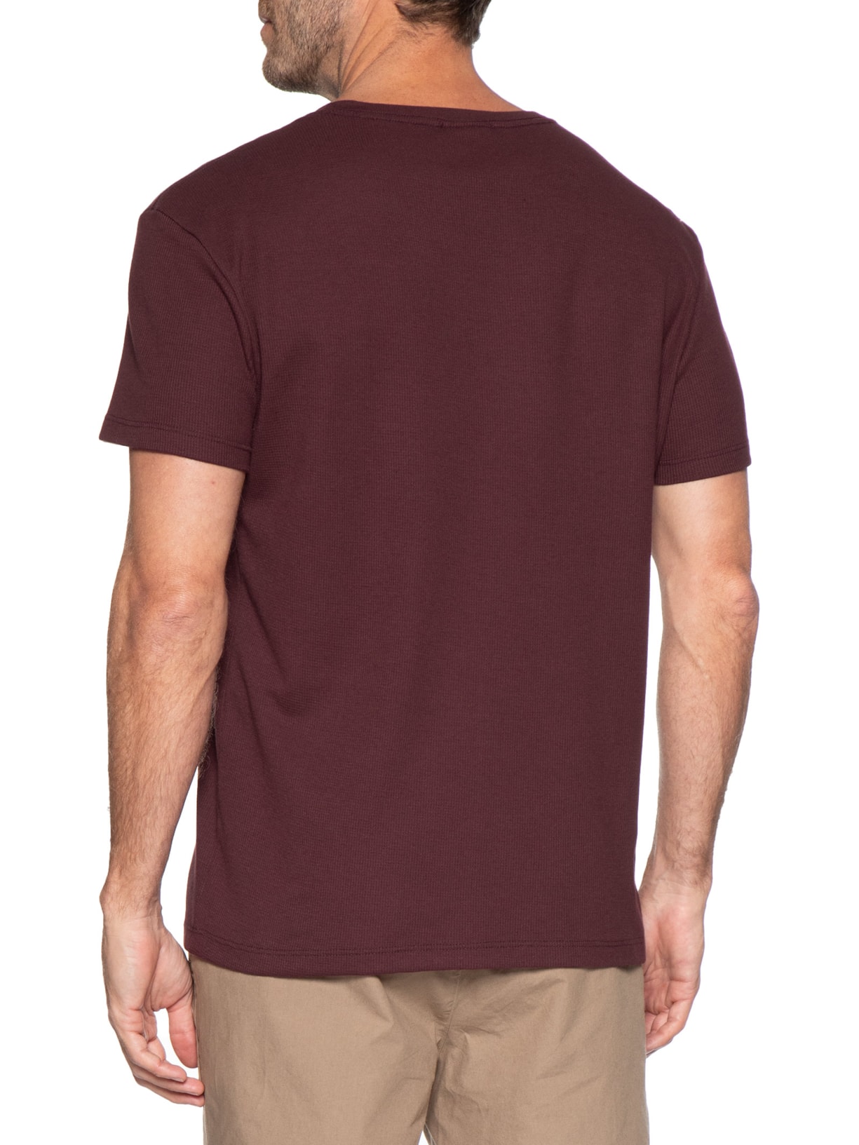 Camiseta Masculina Waffle – Vermelho Reserva