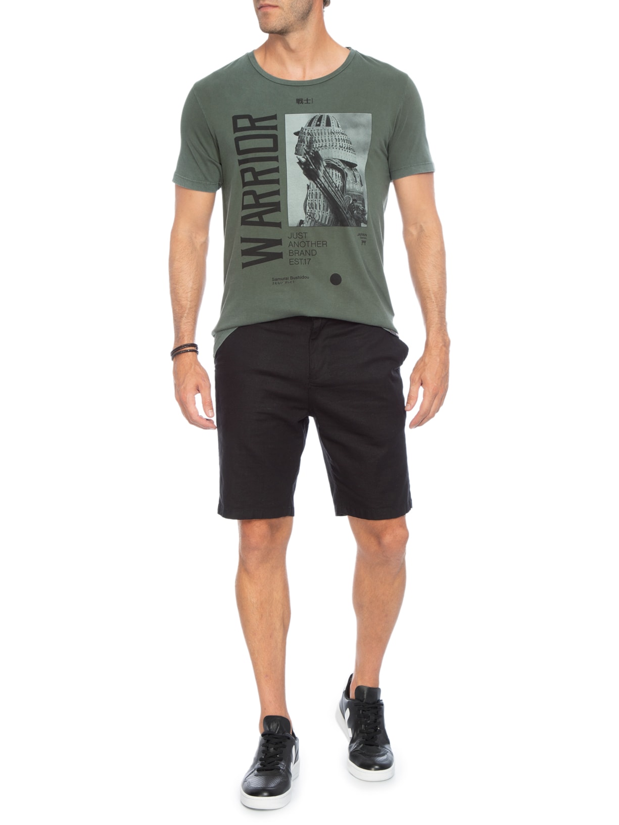 Camiseta Masculina Warrior Verde Jab