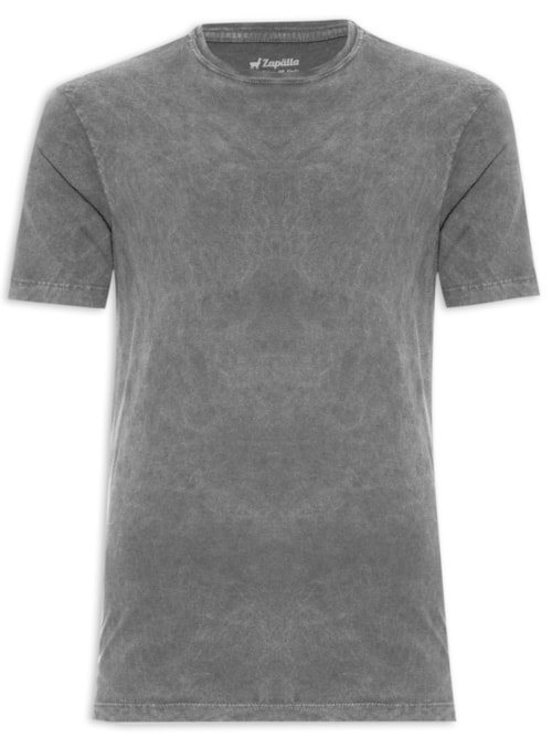 Camiseta Masculina Washed - Cinza