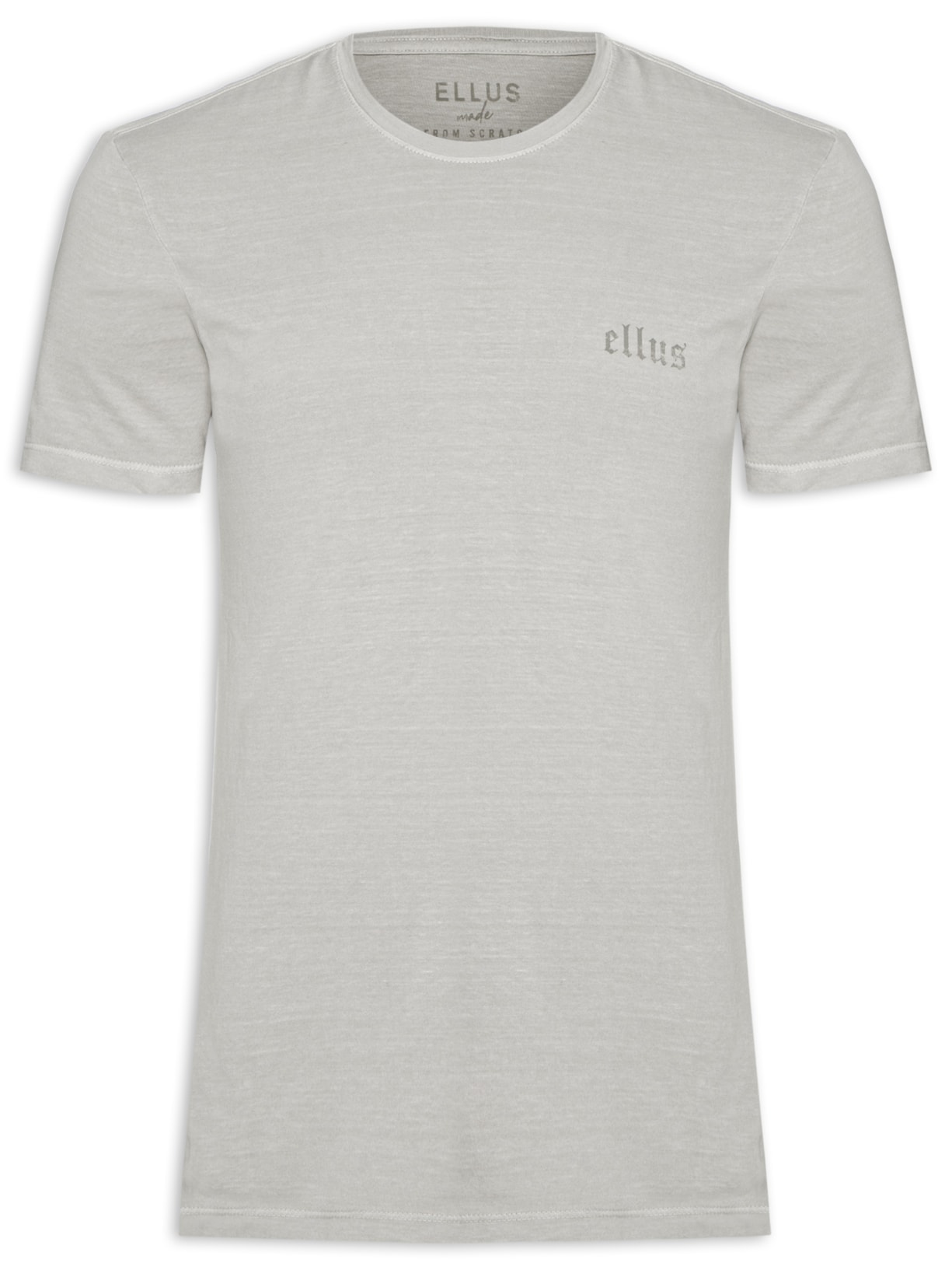 Camiseta Masculina Washed Gothic Classic - Cinza