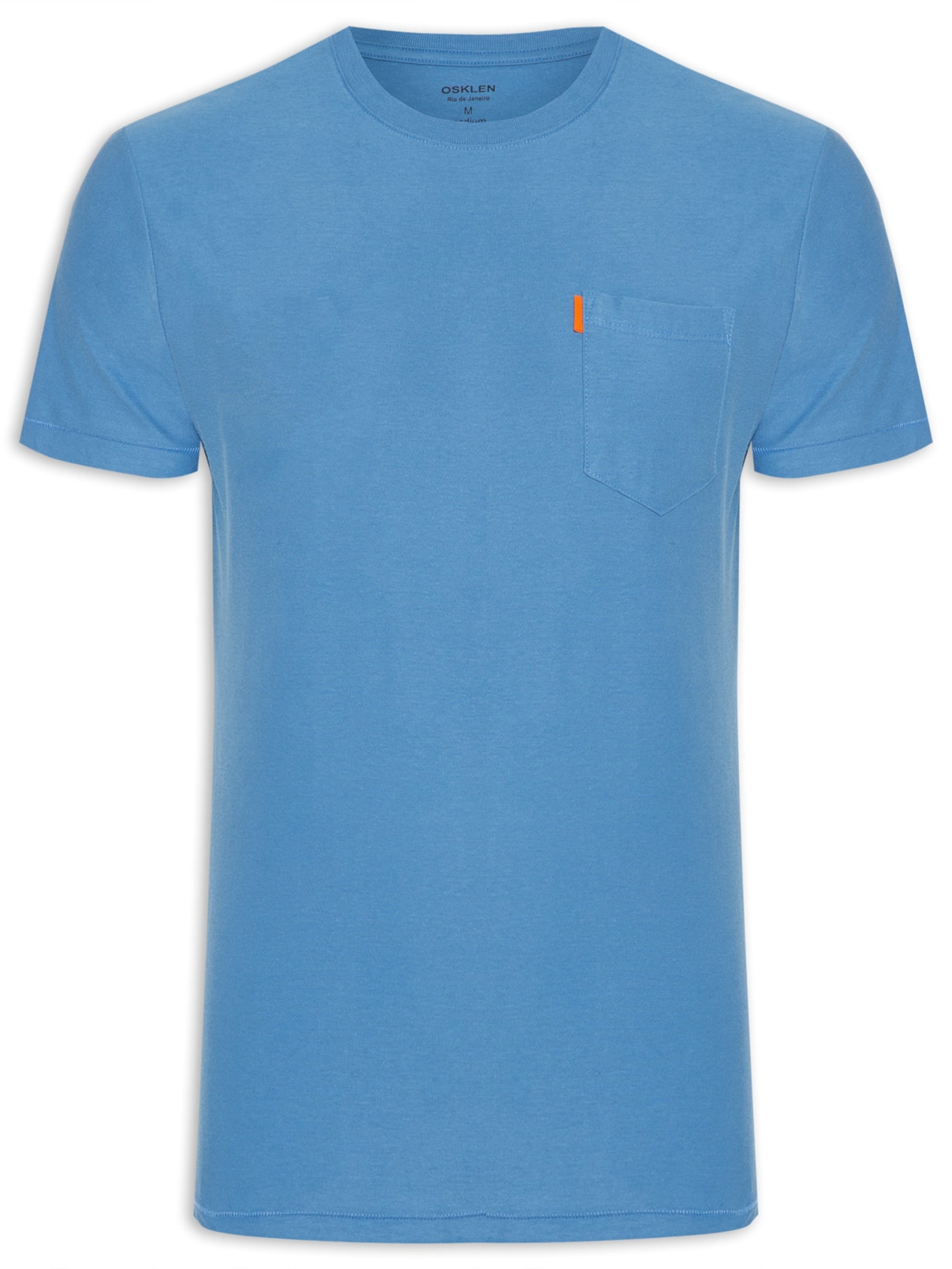 Camiseta Masculina Washed Pocket Spot - Azul