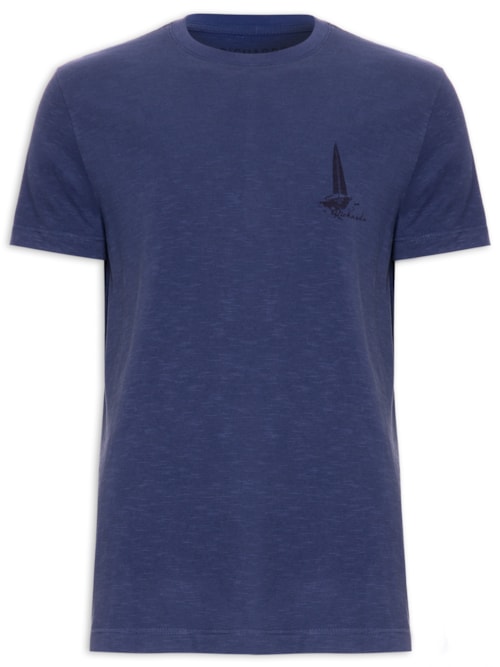 Camiseta Masculina Washed Thaiti Surf - Azul