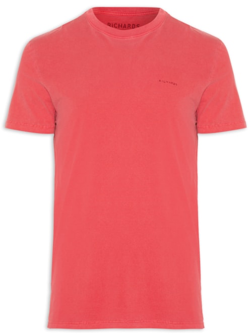 Camiseta Masculina Washed Thaiti Surf - Vermelho