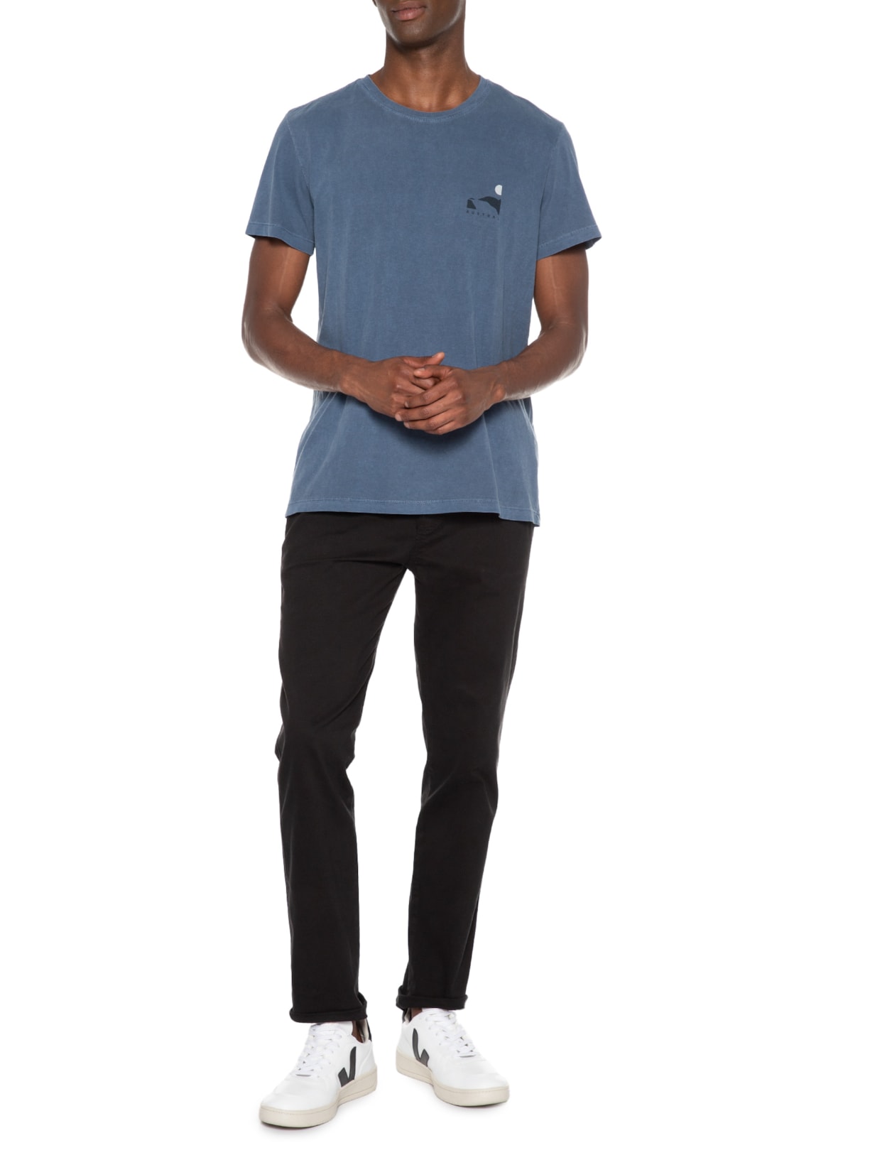 Camiseta Masculina Waterfall Azul Austral