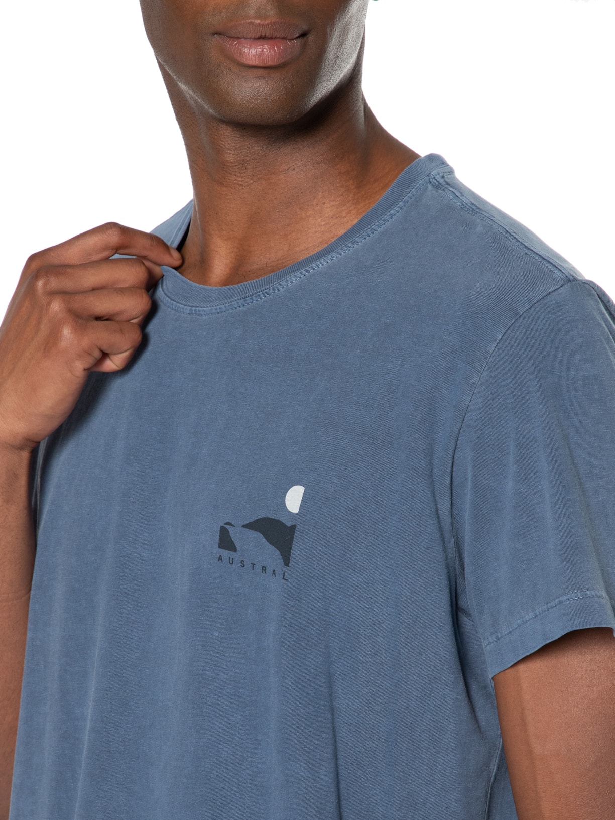 Camiseta Masculina Waterfall Azul Austral