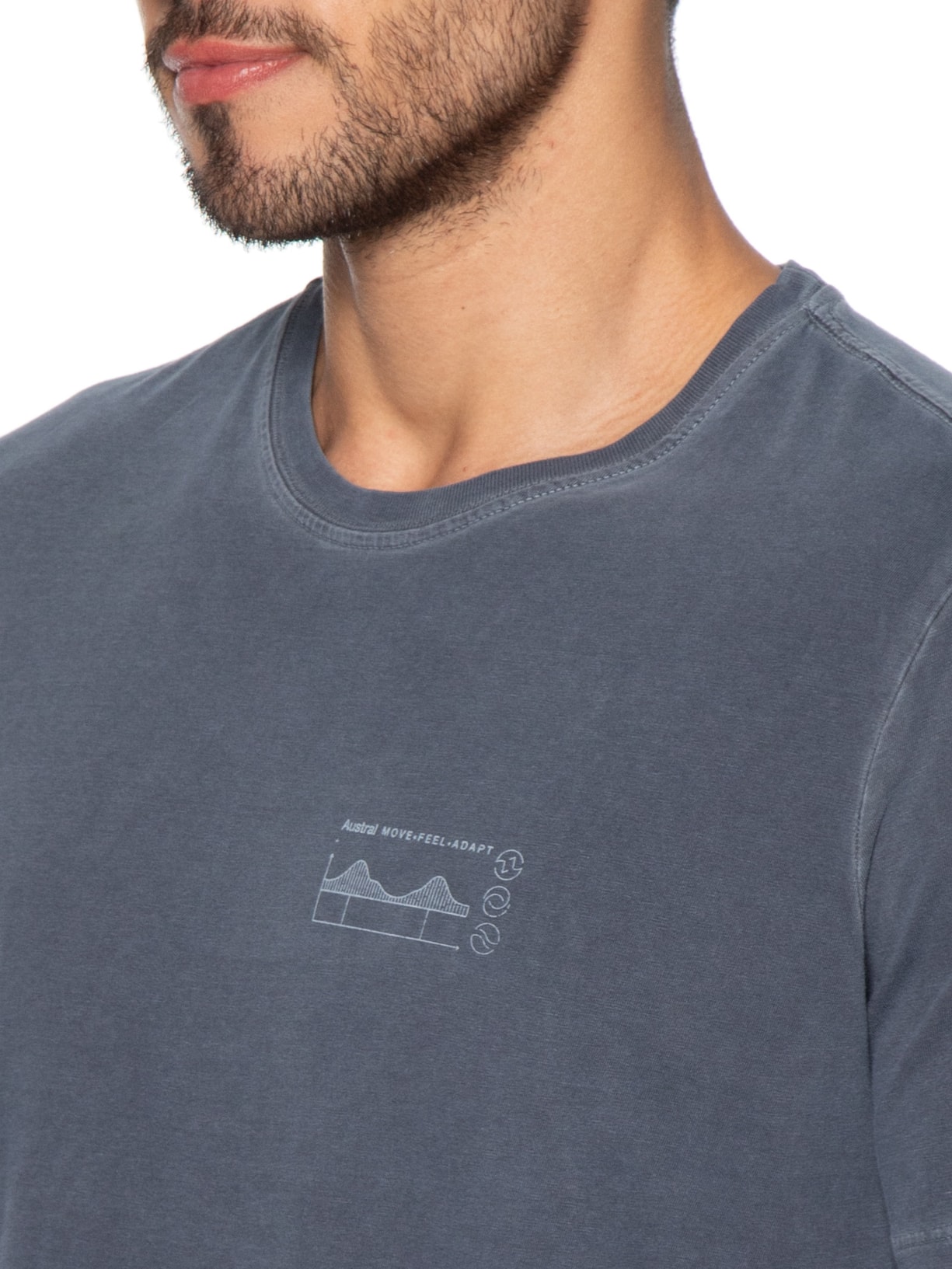 Camiseta Masculina Way II Azul Austral