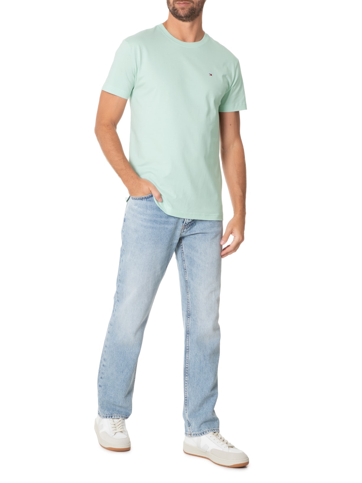 Camiseta Masculina WCC Essential Contton Tee Verde Tommy Hilfiger