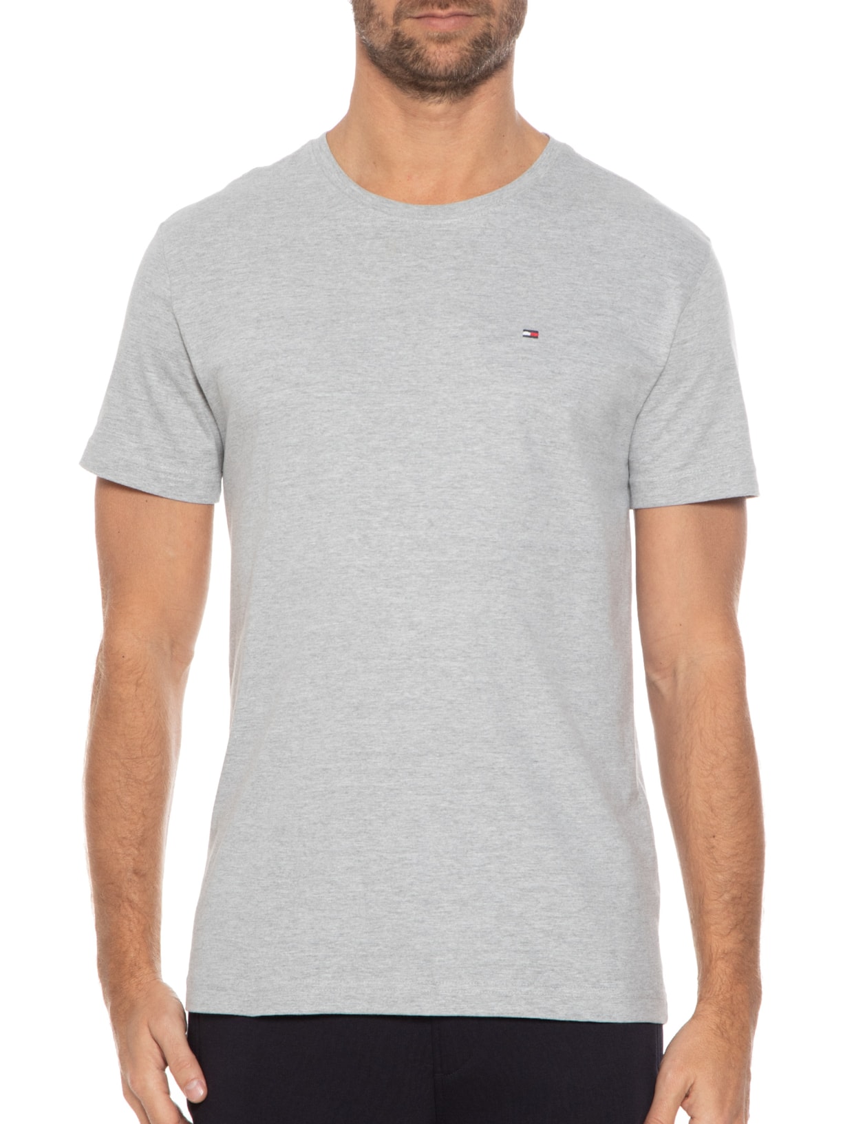 Camiseta Masculina Wcc Essential Cotton Cinza Tommy Hilfiger