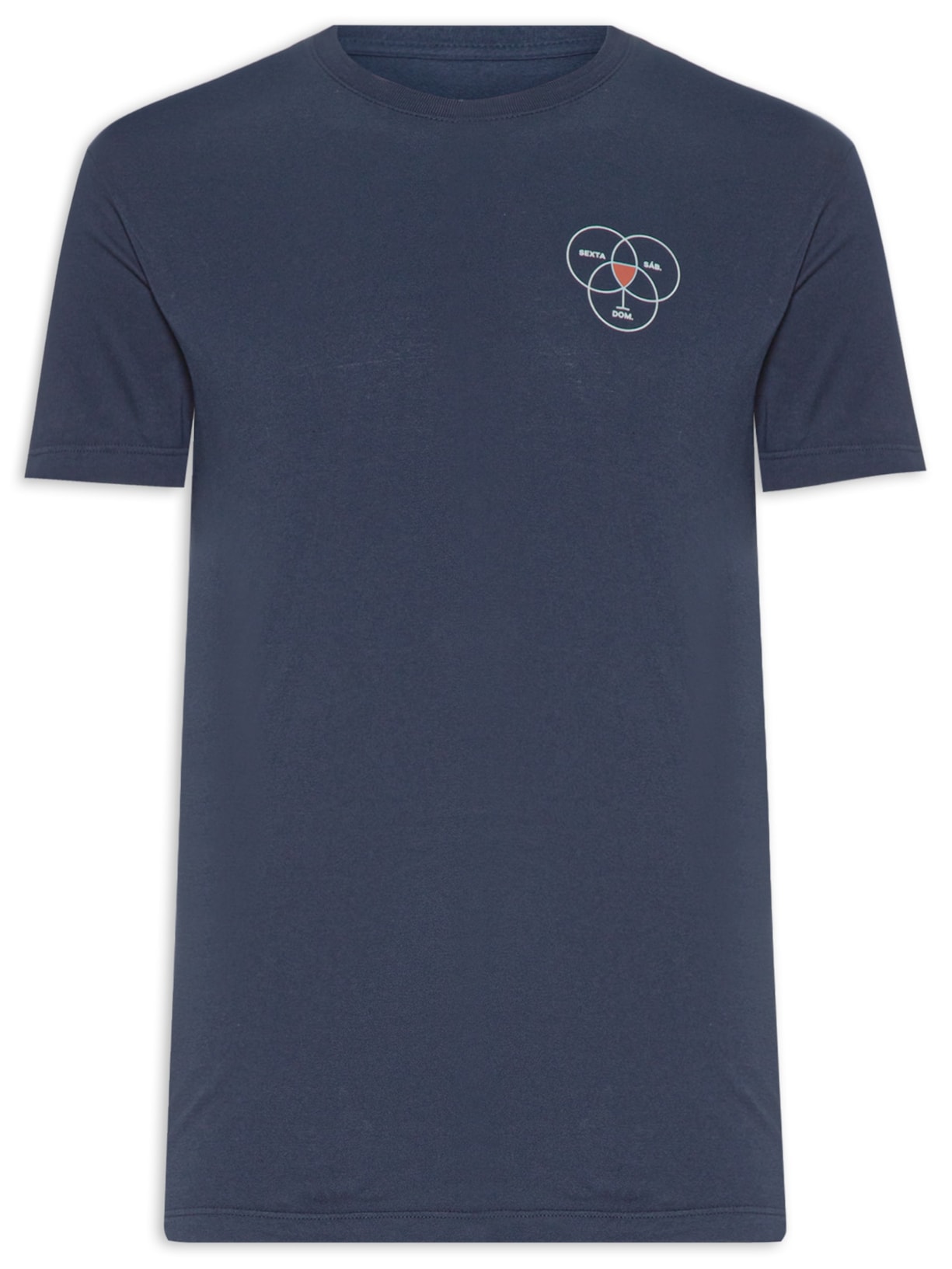 Camiseta Masculina Weekend - Azul