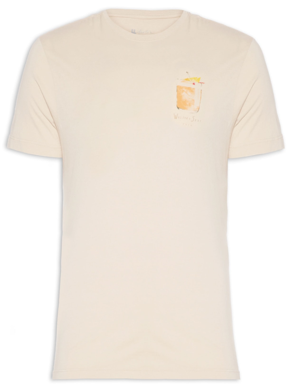 Camiseta Masculina Whiskey Sour - Bege