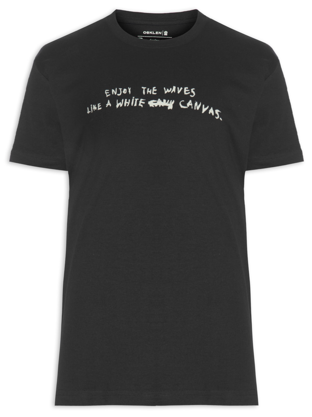 Camiseta Masculina White Canvas - Preto