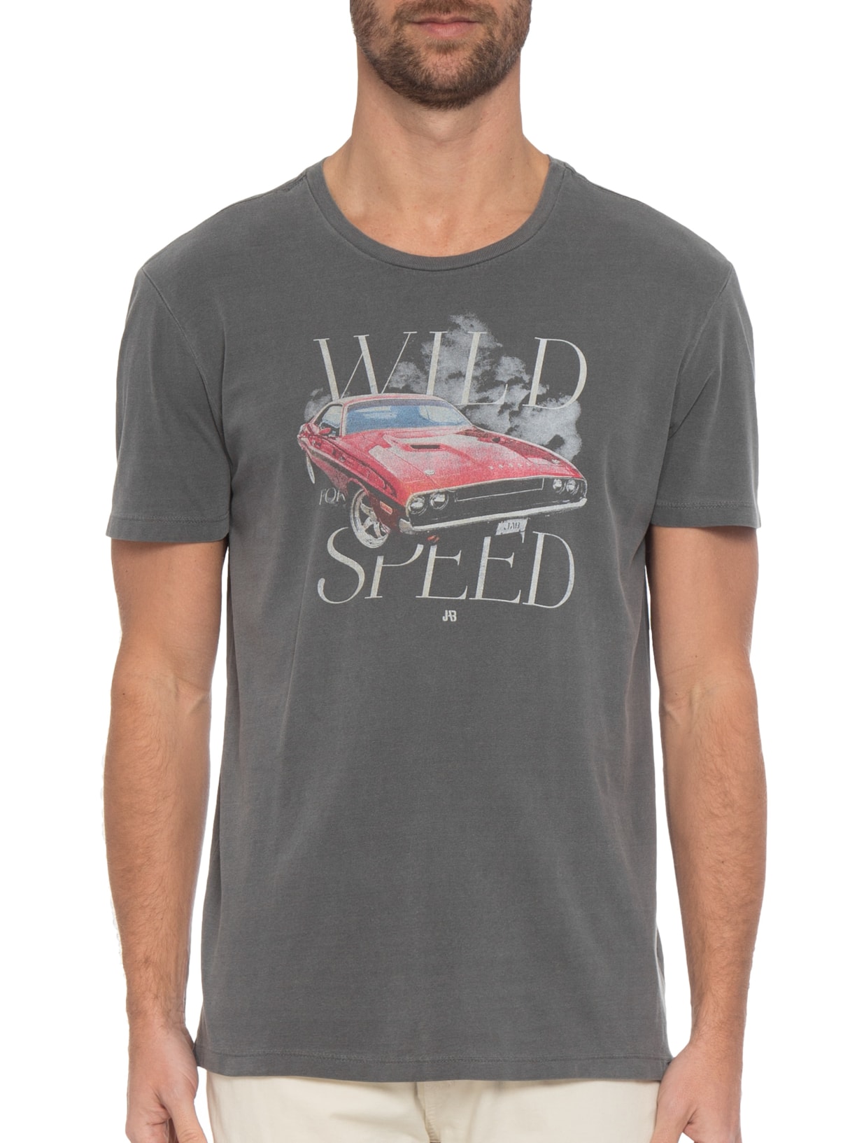 Camiseta Masculina Wild Speed Cinza Jab